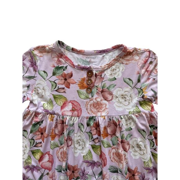 Posh Peanut Bamboo Lilac Floral Top Size 8y - Picture 2 of 5